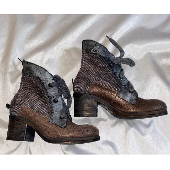 Papucei Women's Leather Lace Up Ankle Boot - NWOB - Women's Size 36 - Hand Made - Picture 8 of 12